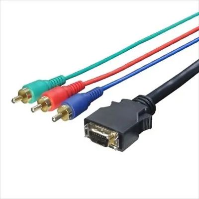 D Terminal (male) Component Conversion Video Cable 1.8m Free Shipping • $26.27