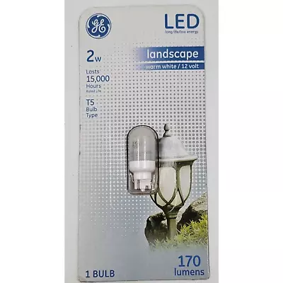 GE 20-Watt EQ Wedge Warm White T5 Wedge LED Landscape 12V Light Bulb • $8