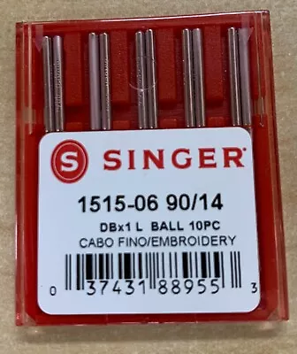 10x DBx1 Singer Industrial Needle #1515-06 90/14 Embroidery/Ballpoint SES • $9.80