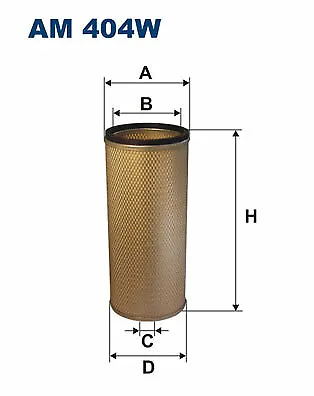 Secondary Air Filter 126654-12620 17801-1090A 0003564119 34632-0100 SH-12254 • $35.72