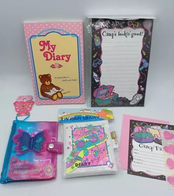 Lot 3 1980's 1990's Girls Diaries Diary Journal Camp Talk Letters Sassy 90s Vtg • $28