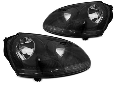$301.65 • Buy Pair Of Di Front Headlights For VW Golf 5 V 2003-2009 Black TUNING AU LPVW45WR X