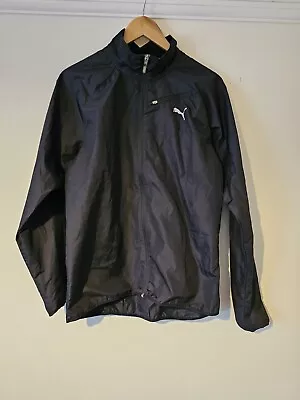 Puma Windbreaker Jacket Black Size Medium • £14.99