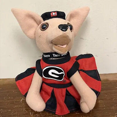 UGA University Of Georgia Bulldogs Plush Cheerleader Custom Taco Bell Chihuahua! • $39