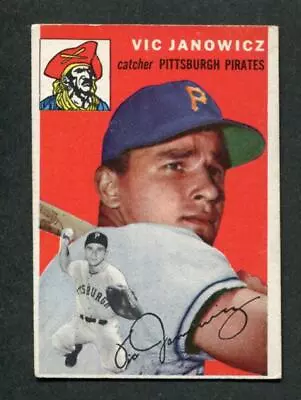 1954 Topps #16 Vic Janowicz Pittsburgh Pirates Baseball Card • $14.95