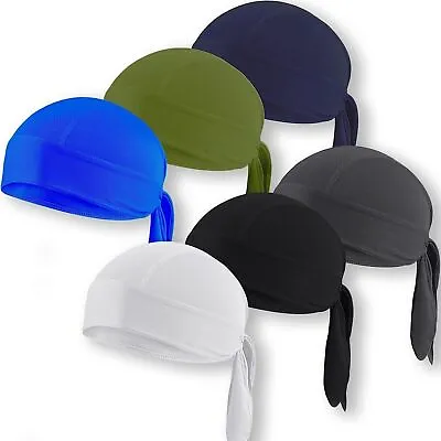 Sweat Wicking Doo Dew Rag Helmet Liner Hat Motorcycle Head Wrap For Men Women • $5.99