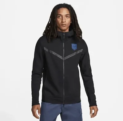 Nike USA Tech Fleece Hoodie Soccer National Team Olympic Black Men's Size XL NEW • $119