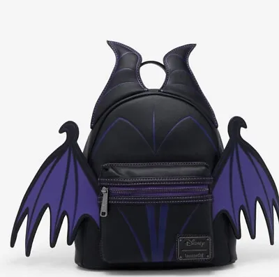 Loungefly Sleeping Beauty Maleficent Cosplay Dragon Wings Mini Backpack Horns • $159.99