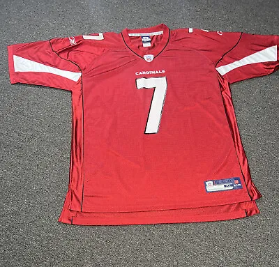 Arizona Cardinals Jersey Adult Size XL Matt Leinart  #7 Red Reebok  NFL Men • $16.99