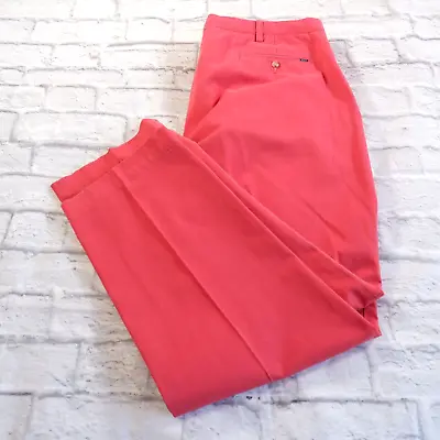 Polo Ralph Lauren Pink Flat Front Cotton Chinos MEns Pants Big Tall 44x32 • $19.97