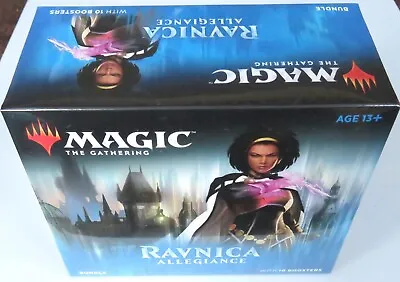 RAVNICA ALLEGIANCE MtG Magic Sealed BUNDLE (Fat Pack) Card Box 10 Booster Pack + • $57.98