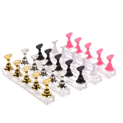 Nail Art Display Stand Holder Practice Training Magnetic Tool Flase Tip Manicure • $3.39