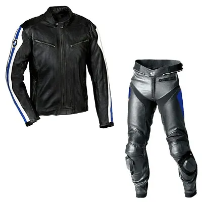 BMW Black Motorcycle Racing Motorcycle Riding Men's Leather One &Two Piece Suit. • $280