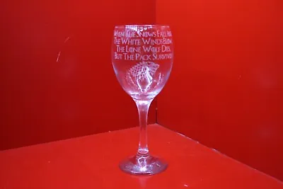 £12 • Buy Engraved Wine Glass Game Of Thrones Ed Stark Snows Fall And The White Winds Blow