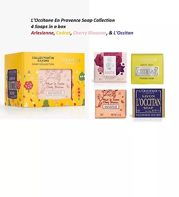 L'Occitane 4 PC Soap Collection Cedrat + L'Occitan + Arlesienne + Cherry Blossom • $28.50