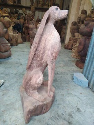£340 • Buy Great Christmas Gift Idea Elm Hare Sussex Chainsaw Carving Garden Wooden Art