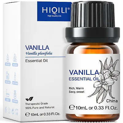 Vanilla Essential Oil 100% Pure Natural Diffuser Aromatherapy Strong Fragrances • £4.99