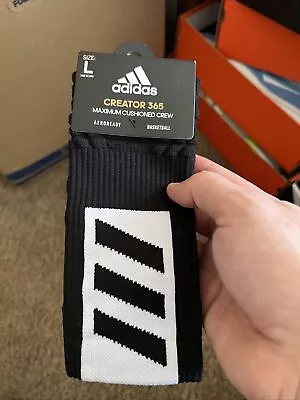 Mens Adidas Creator 365 Basketball Socks 1 Pair  Size L (size 9.5-12) • $12.99