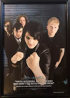 A4 Framed MY CHEMICAL ROMANCE Magazine  Poster MH14#+ • £7.99