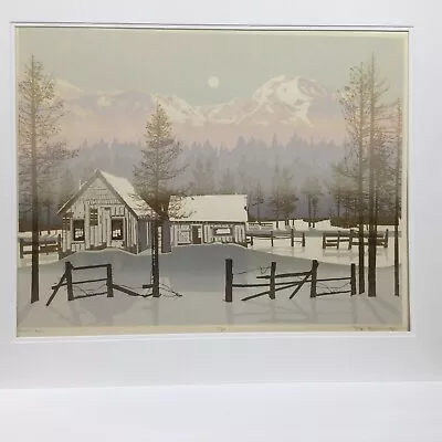 Original Virgil Thrasher Lithograph (valley Cabin) Ed. 111/300 28” X 22” 1980 • $245