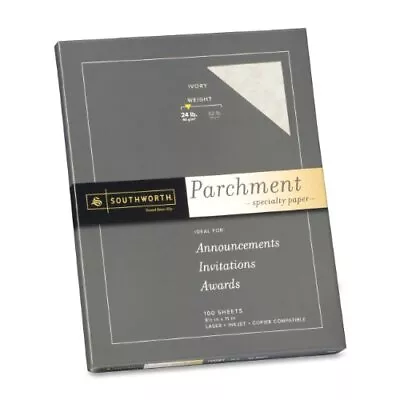 Southworth Parchment Paper - Letter - 8.50  X 11  - 24 Lb - Parchment - 100 / • $30.93