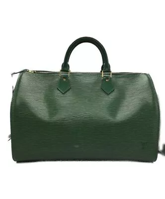 LOUIS VUITTON Epi Speedy 35 Handbag Green M42994 W/Key Auth/2103 • $575.63