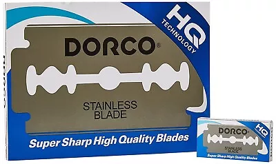 $8.50 • Buy Dorco Double Edge Razor Blades Stainless Blades 100 Pcs Barber Supplies  