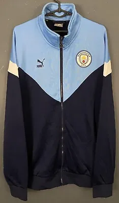 Men's Puma Fc Manchester City 2019/2020 Training Football Soccer Jacket Size Xl • $53.99