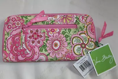 Vera Bradley Large Zip Travel Organizer Wallet - Petal Pink - Passport Ready NWT • $37.95