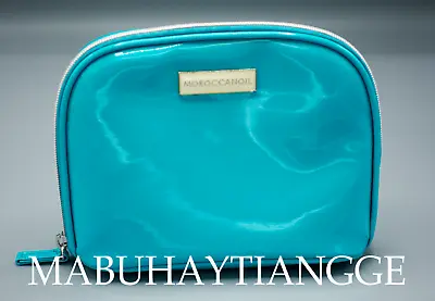 Moroccanoil Cosmetic Blue Makeup Bag • $14