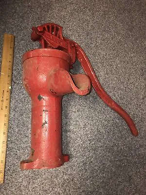 Antique FE Myers & BRO Vintage Cast Iron Red Jacket Hand Pitcher Water Pump • $149