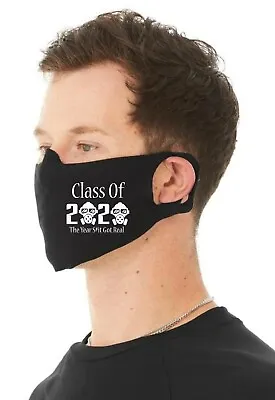 Class Of 2020 Unisex 4 Ply Cotton Jersey Face Covering/Masks. Washable Comfy Fit • £9.99
