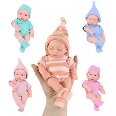 Mini Reborn Baby Dolls Realistic Newborn Baby Dolls Full Body Silicone Soft Toys • £2.99