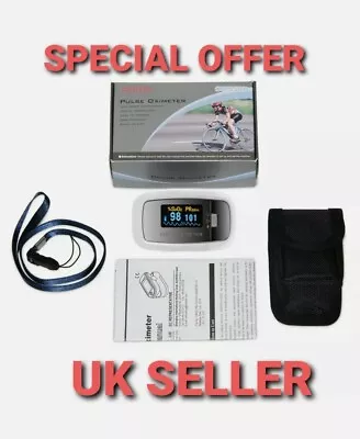CMS50D1 OLED Finger Pulse Oximeter SPO2 Sensor Blood Oxygen Monitor Pulse Rate • £14.95