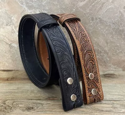 $24.99 • Buy Handmade Men's Western Belt Genuine Full Grain Leather Heavy Duty Without Buckle