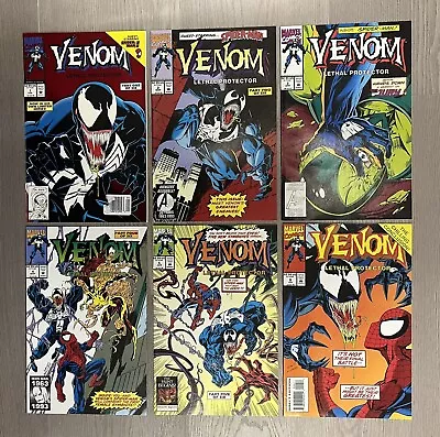 Venom Lethal Protector #1 - 6 Full Run - Est. VF Average - Key Run Mark Bagley! • $50.89