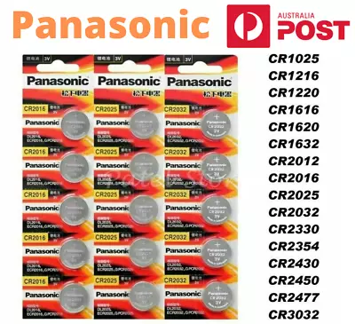 Panasonic CR1616 CR1620 CR1632 CR2025 CR2032 CR2450 Li Battery 3V • $2.19