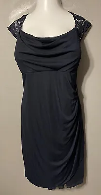 Gorgeous Xscape By Joanna Chen Dress Size 24~Navy Blue~Holiday/Party/Cocktail • £28.90