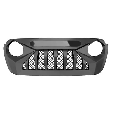 Demon Style Front Bumper Grille Mesh Grill For 2018-2022 Jeep Wrangler JL JT ABS • $94