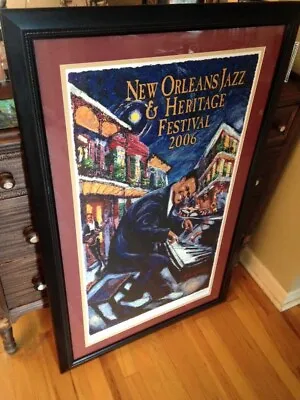 2006 Jazz Fest Michalopoulos Poster - Fats Domino - Signed Numbered And Framed • $2000