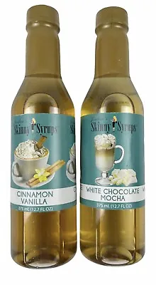 Jordan Skinny Syrup Sugar Free White Chocolate Mocha & Vanilla Cinnamon 12.7 Oz • $12.95