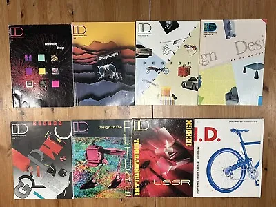 I.D.magazine 1985-1992 8 Volume Set -Magazine Of International Design • $38