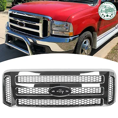 For Ford 1999-2004 Super Duty F250 F350 F450 F550 Excursion Chrome Grille • $150