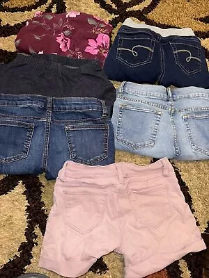 LOT Of 6 Girls Jeans Sz 10 Skinny Leggings & Shorts Brands On Pic GAP Justice… • $25