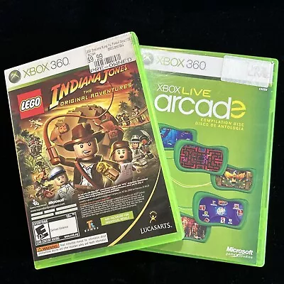 Xbox 360 Game Bundle: Xbox Live Arcade Lego Indiana Jones & Kung Fu Panda • $10