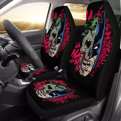 Joker And Batman Car Seat Covers Villains Movie Car Seat Covers (set Of 2) • $54.99