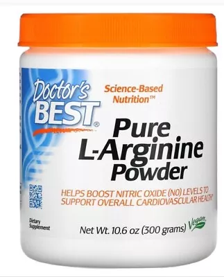 Doctors Best Pure L-Arginine Powder 10.6 Oz (300 Grams) • $15.74