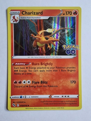 $4.99 • Buy Pokemon Card Charizard 010/078 Pokemon GO Holo NM