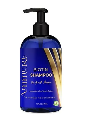 Ammuri Hair Loss Shampoo - Hair Growth Treatment With Biotin Caffeine Argan • £27.99