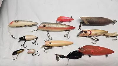 Vintage  Fish Fishing Lure Collection Martin Heddon River Runt Heddon King Basse • $29.99